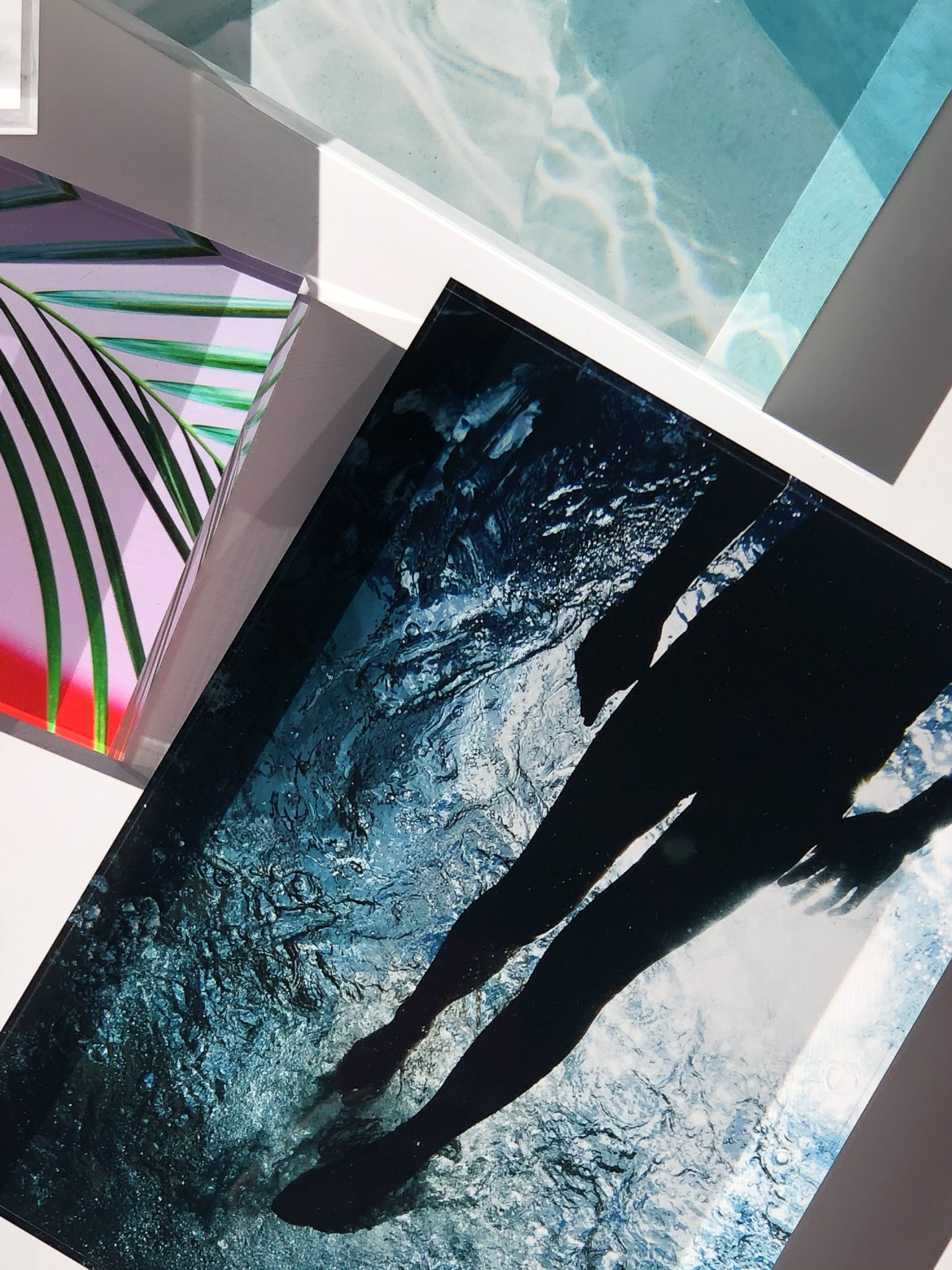 Lucite Block : Swimmer Silhouette
