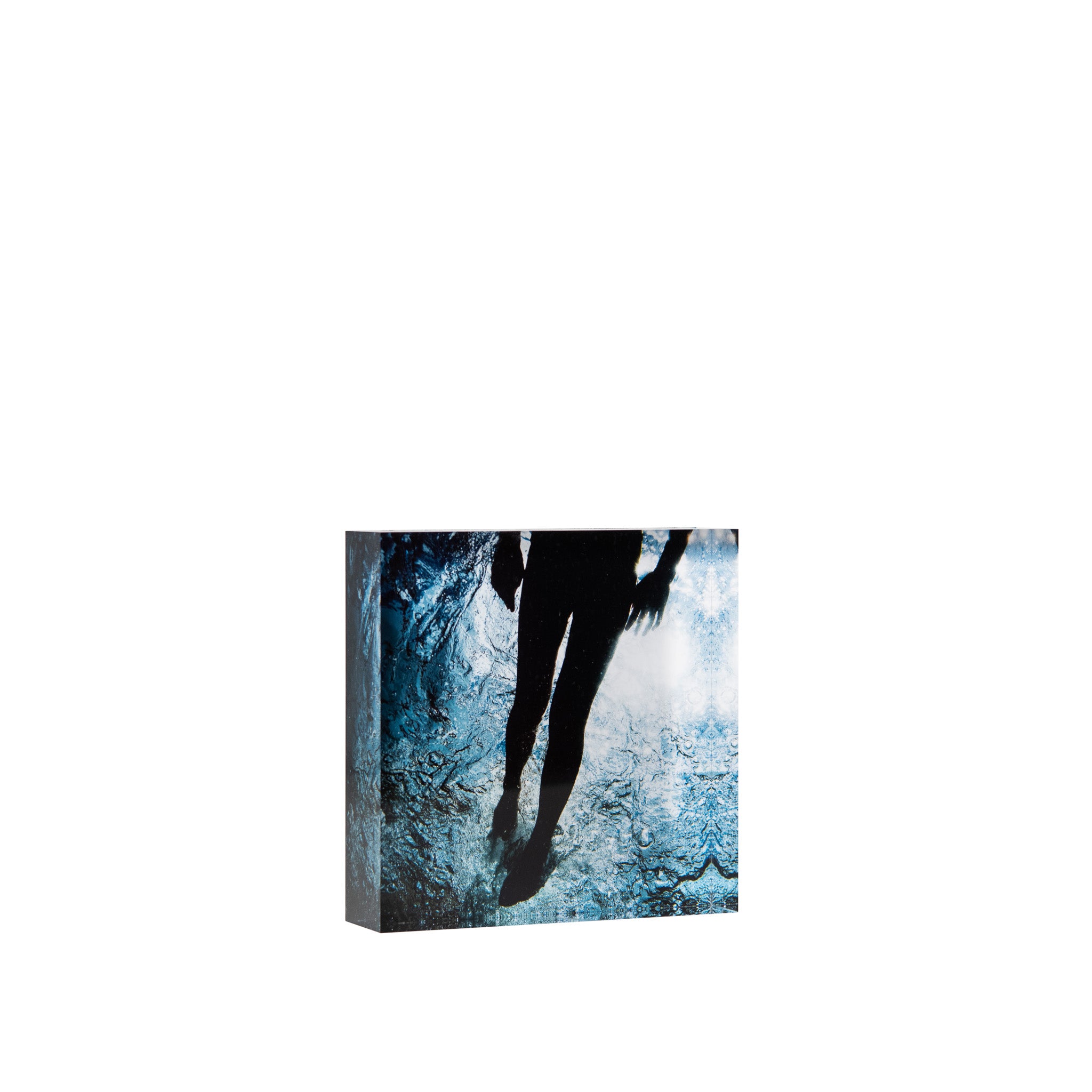 Lucite Block : Swimmer Silhouette